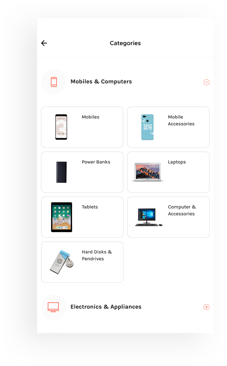Bid My Deal Screens