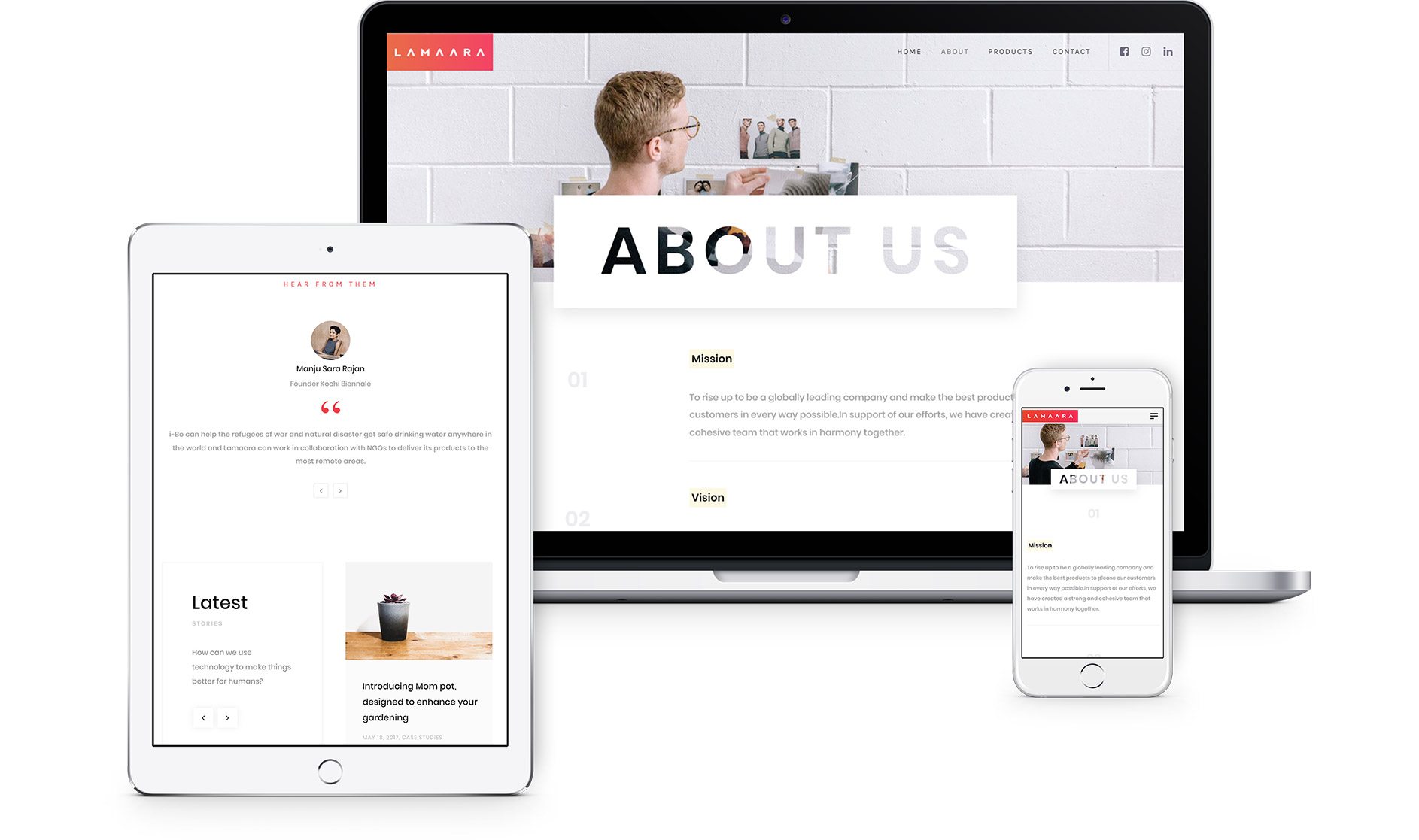 Corporate website
