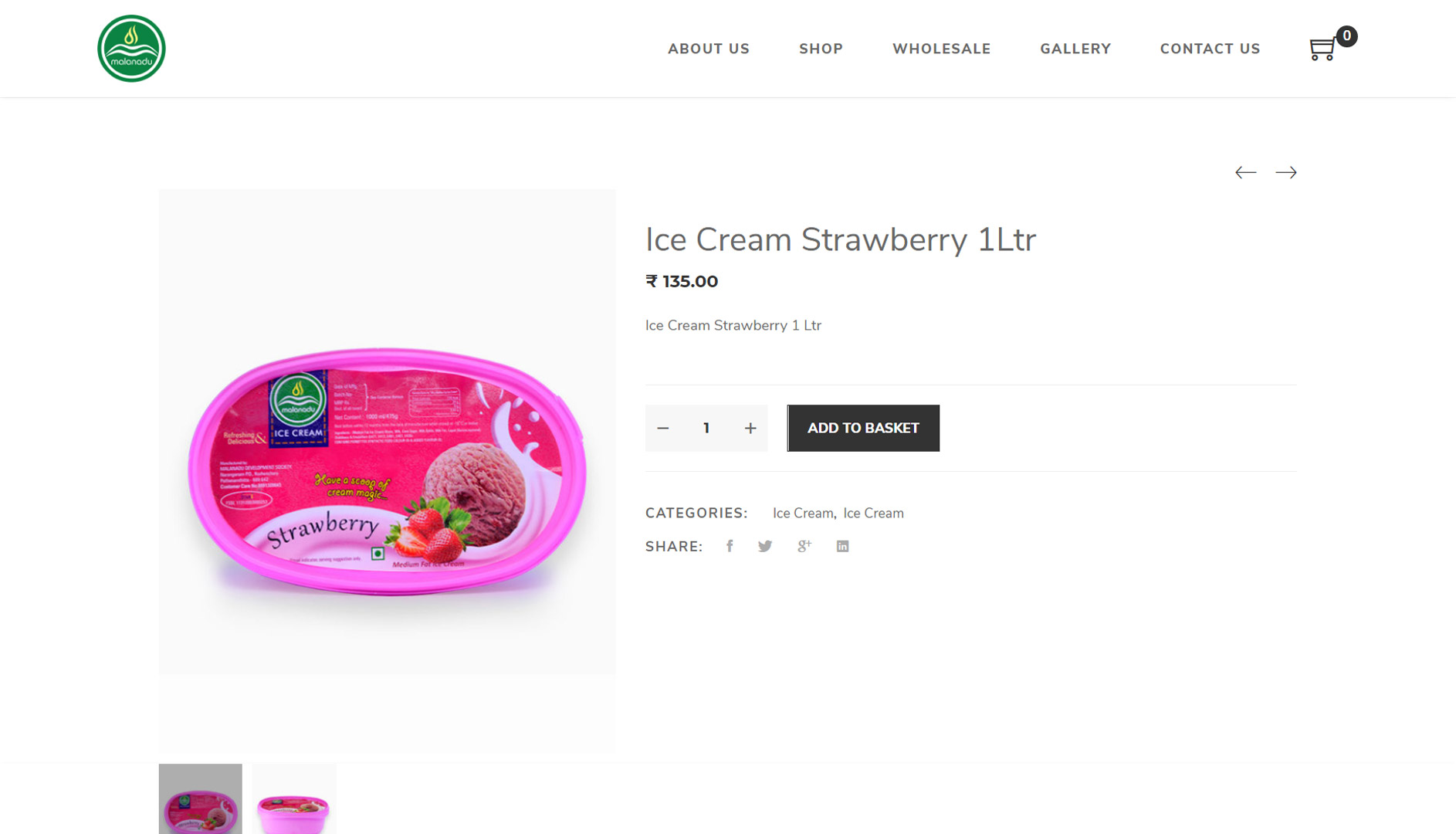 Ecommerce wordPress website