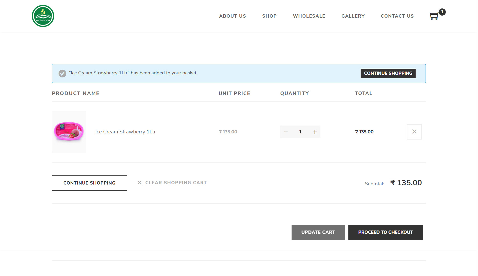 Ecommerce wordPress website