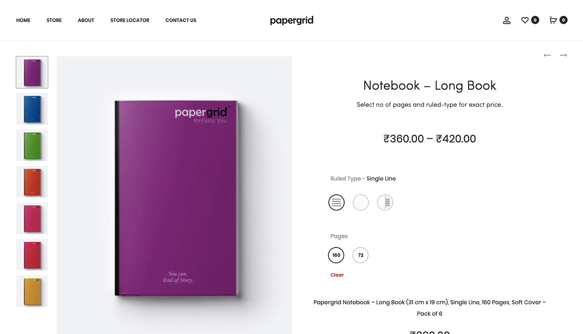 Ecommerce website