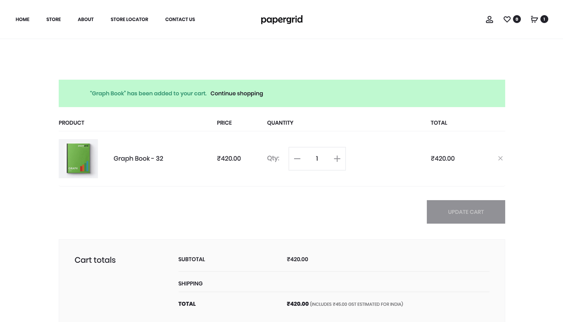 Ecommerce website