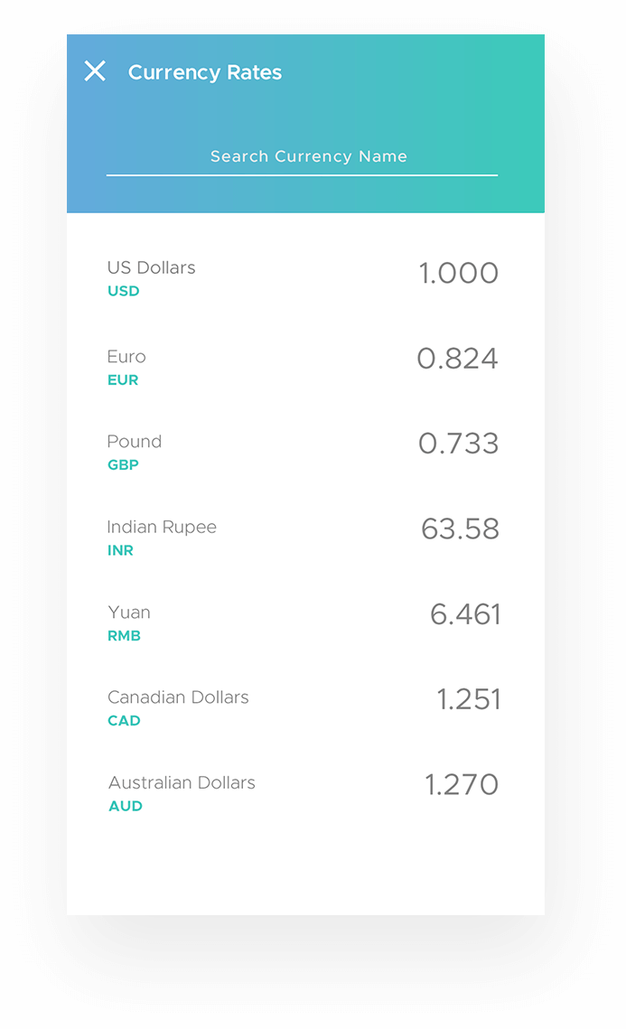 Smart Exchange Navigation Screens