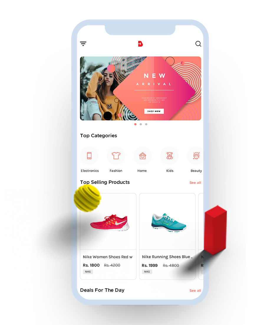 Ecommerce mobile application