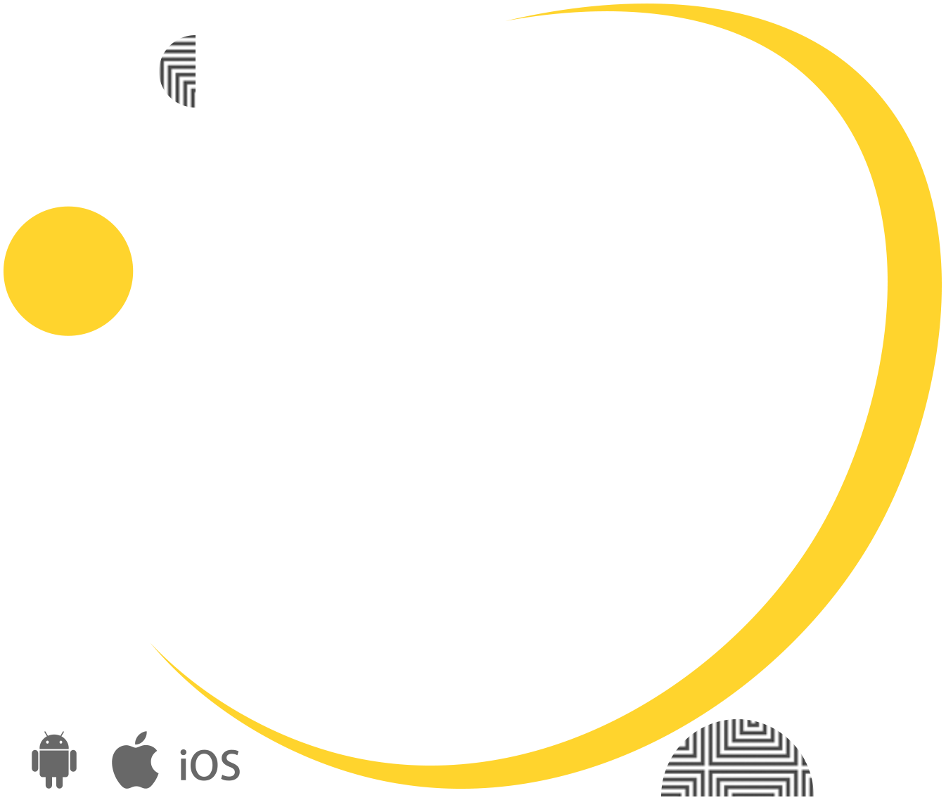 Mobile applications landing banner