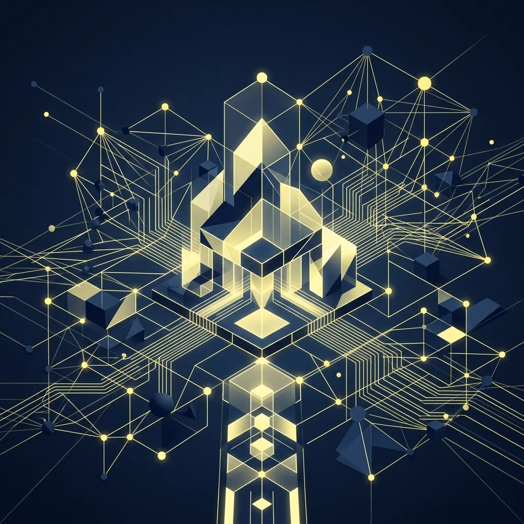 Abstract visual representing digital banking